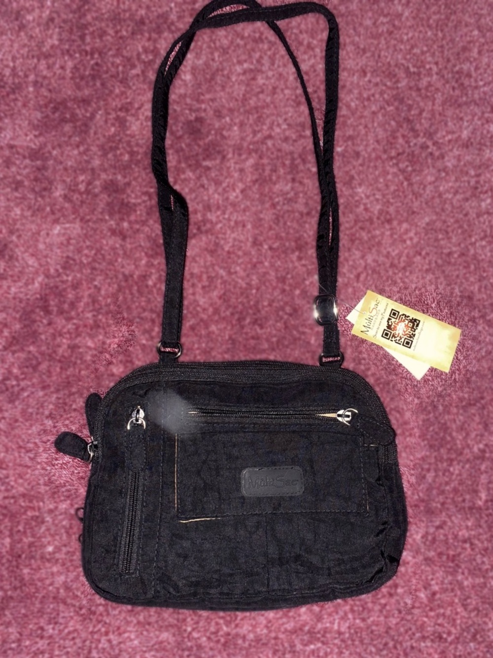 MultiSac Black Crossbody Bag (new with tags)